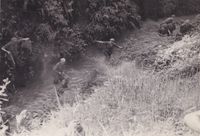 1948 06 16, aan het pootjebaden door een kleine Kali lekker voetbad 01