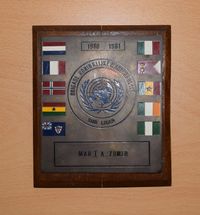 6. Herinneringsplaquette UNIFIL 1980-1981
