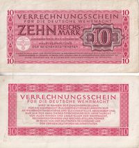 Tien Reichsmark biljet voor de Duitse Wehrmacht