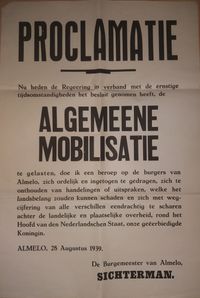 Algemene mobilisatie 28 augustus 1939