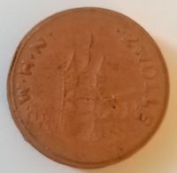Terracotta munt Zwolle, uitgegeven in Nederland