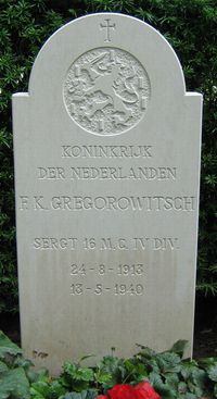 Grafsteen Sergeant Gregorowitsch